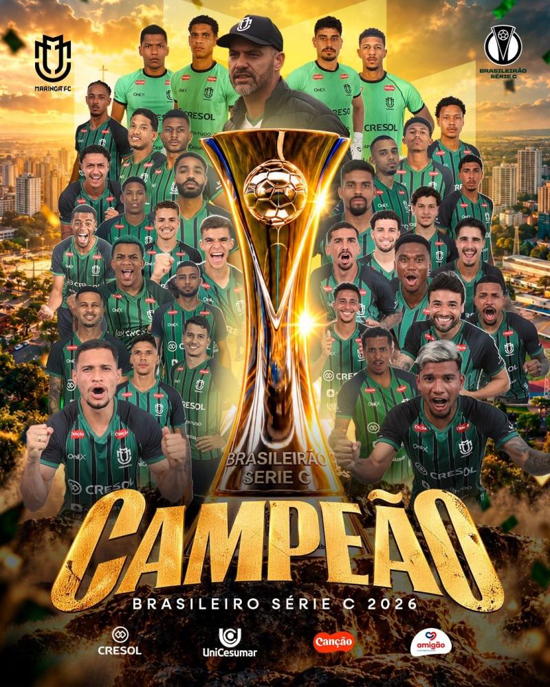 O Maringá é campeão da Série C
